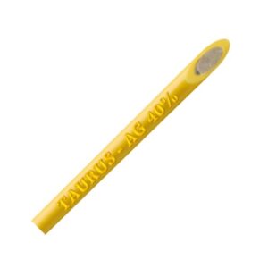 TAURUS AG40% FLUX COATED SILVER SOLDER GAS RODS(YELLOW)
